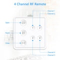 Tuya Smart Life RF WIFI Curtain Switch for Roller Shutter Window Blinds with Remote 4 Channel App Timer Google Home Alexa Echo