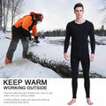 Thermal Underwear Set for Men, 100% Merino Wool, Breathable Tops and Pants, 200GSM Weight Set, Winter