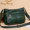 Fashion All-match Solid Color Messenger Bag High Capacity Womens Shoulder Bags 2021 New High Quality Pu Leather Women Handbag