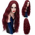 MSIWIGS 70CM Long Pink Wavy Wigs Cosplay Lolita Synthetic Women' s Blonde Wig 29 Colors Heat Resistant Hair