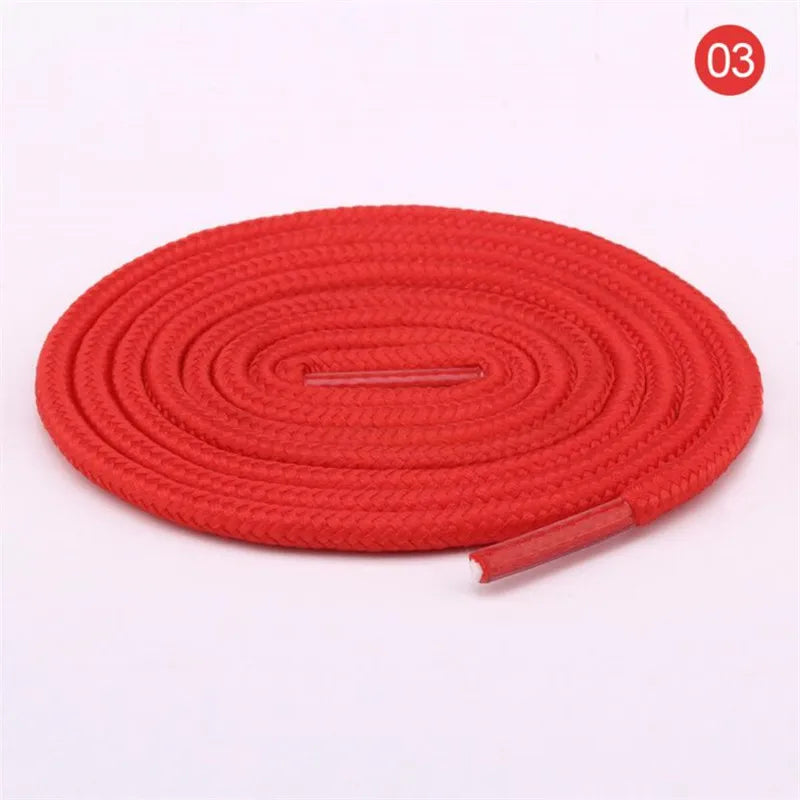 1 Pair Round Shoelaces Top Quality Polyester Classic Off White Shoe laces Do not fade Outdoor Leisure Sneakers Shoe lace Unisex