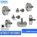 1pcs Screw Bearing M3/M4/M5/M6 SUS304 Stainless Shaft Ball NTBG BJL01 External Thread 608/626/6000 | SAMAG
