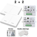 WIFI Mini switch Tuya Smart Life APP Push Button Light Switch RF 433Mhz Wall Panel DIY Relay Module Timer Google Home Alexa