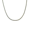ANDYWEN 925 Sterling Silver 1.5mm Tennis Zircon Charm Long Chain Necklace Rock Punk Fashion Fine Jewelry Gift Wedding Party