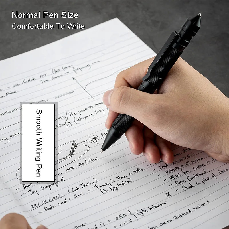 Dropshipping Multi-Function 3-In-1 Tactical Pen Whistle Emergency Self Defense EDC Tool Outdoor Survival Birthday Gift Box