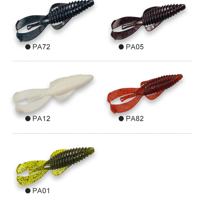 ESFISHING Hot Jigging Silicone Bait Rage Bug Craw 100mm Wobblers for Pike Bass Pesca Artificial Ned Fishing Lure Salts