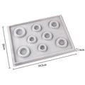 Gray Flocked Bead Board For DIY Bracelet Necklace Beading Jewelry Making Organizer Tray Design Craft - Visuel 12 | SAMAG