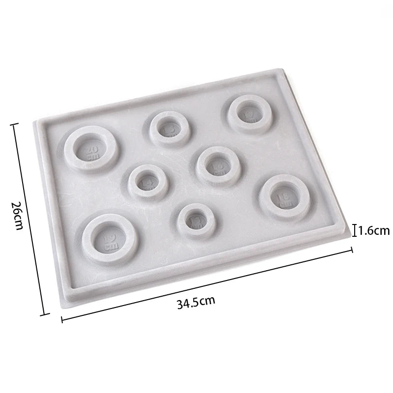 Gray Flocked Bead Board For DIY Bracelet Necklace Beading Jewelry Making Organizer Tray Design Craft - Visuel 12 | SAMAG