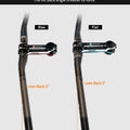 TOSEEK Carbon Fibre Handlebar MTB Bicycle Handle Bar Parts 31.8mm Rise/Flat Handlebars 580/600/620/640/660/700/720/740/760mm