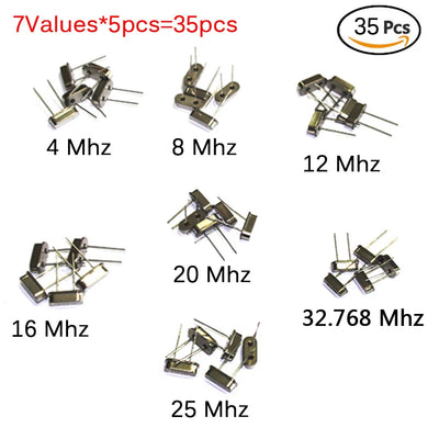 /Lot Crystal Oscillator Electronic Kit, HC-49S 7 kind DIP | SAMAG