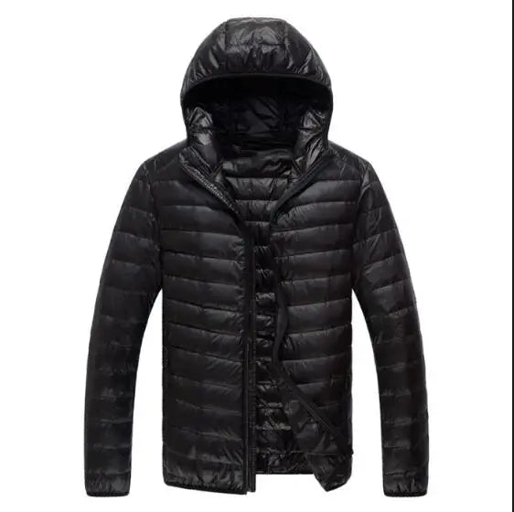 2026 Royal Blue Hooded Parkas Men's Zipper Control Winter Jacket Fashion Hot Sale Jaqueta Plus Size S-5XL Lightweight Warm Coats