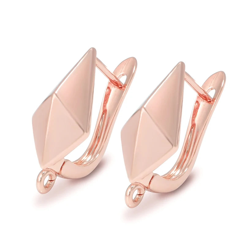 1 Pair Gold Plated  Earring Hooks Components Accessories Supplies For Woman DIY  Handmade Making Findings Jewelry  Wholesale