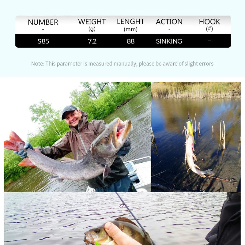 BEARKING 8.8cm 7.2g fishing lures minnow quality painting professional action baits hot model crankbaits penceil bait popper