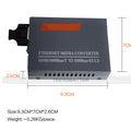1 Pair HTB-GS-03 A/B Gigabit Fiber Optical Media Converter 1000Mbps Single Mode Single Fiber SC Port 20KM External Power Supply