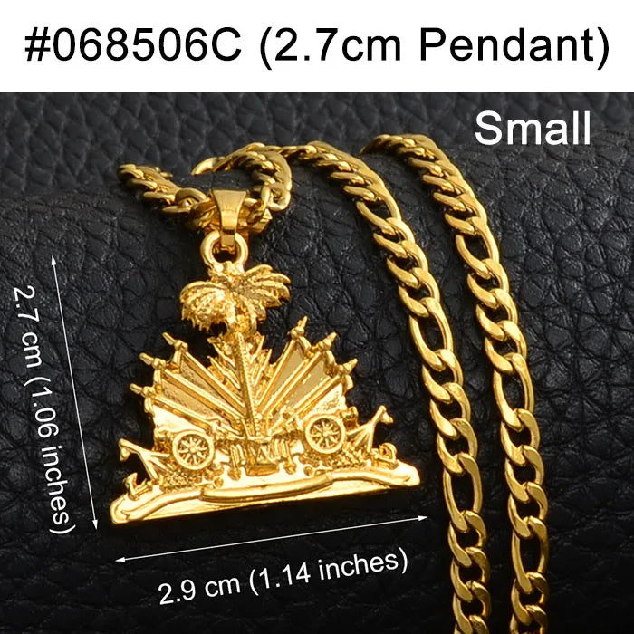 Anniyo Haiti Pendant and Necklace for Women/Girls,Ayiti Items Jewelry of Haiti @068506