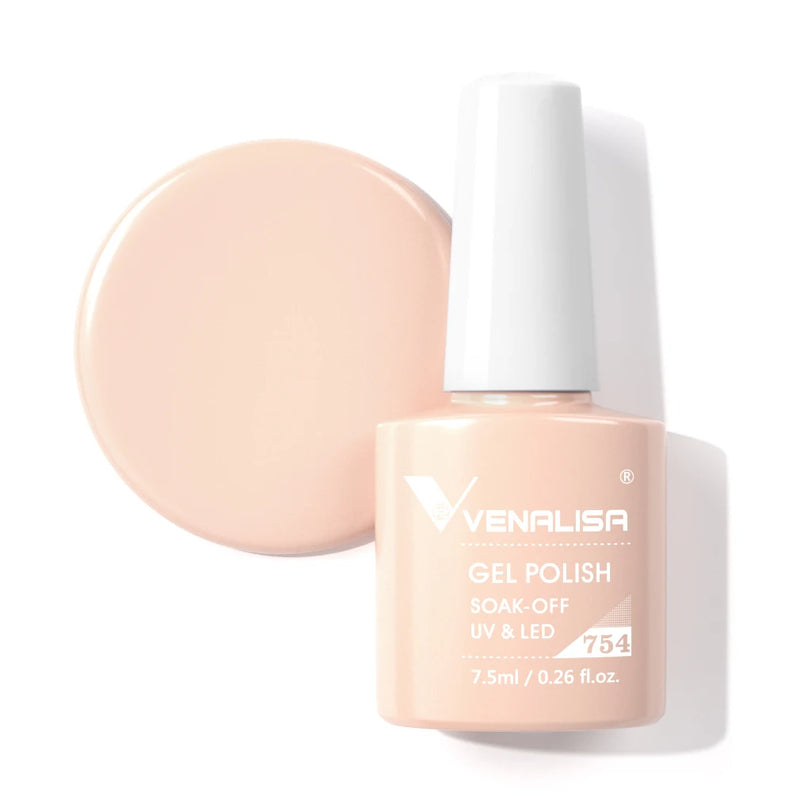 VENALISA Non Cleansing Topcoat Nail Art 7.5ml Soak off Base Coat Foundation No Wipe Top Coat Nail Gel Funny Bunny Gel Varnish