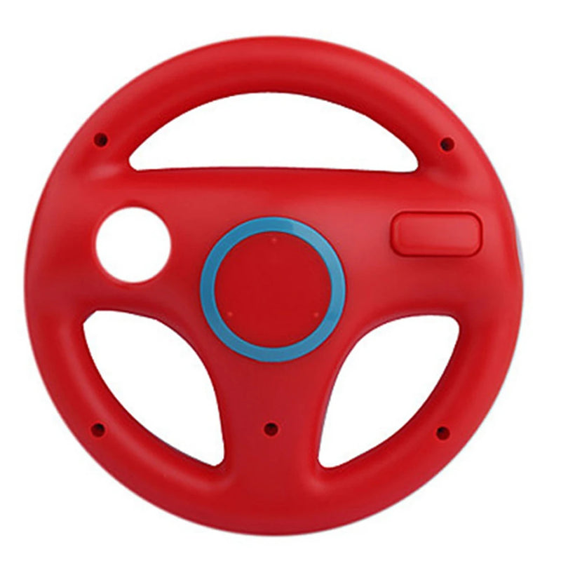 6 color Durable Plastic Steering Wheel For Wii for Mario Kart Racing Games Remote Controller Console