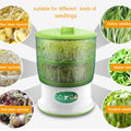 Intelligent Bean Sprouts Maker Thermostat Green Vegetable Seeds Growth Bucket Automatic Electric Sprout Buds Germinator Machine
