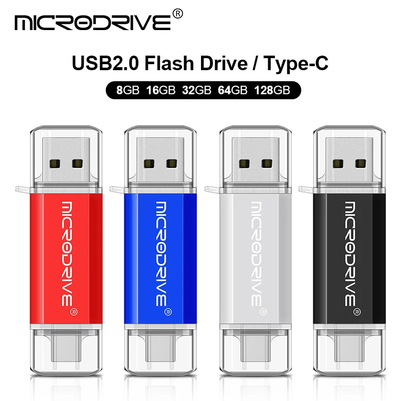 Super Mini TypeC USB flash drive Pen Drive high quality 4GB 8GB 32GB 64GB 128GB 256GB Pendrive for Type-C device