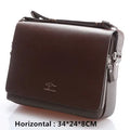 New Arrived Luxury Brand Men's Messenger Bag Vintage PU Leather Shoulder Bag Handsome Crossbody Handbags