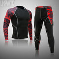 Men's Thermal Underwear Set MMA Tactics Fitness Leggings Base Compression Sports Suit Underwear Long Johns Men Clothing Brand