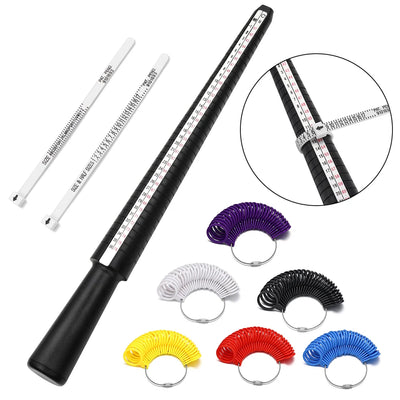 Professional Measuring Gauge Finger Ring Stick Sizer UK/US Official British/American For DIY Fashion Jewelry Tools | SAMAG