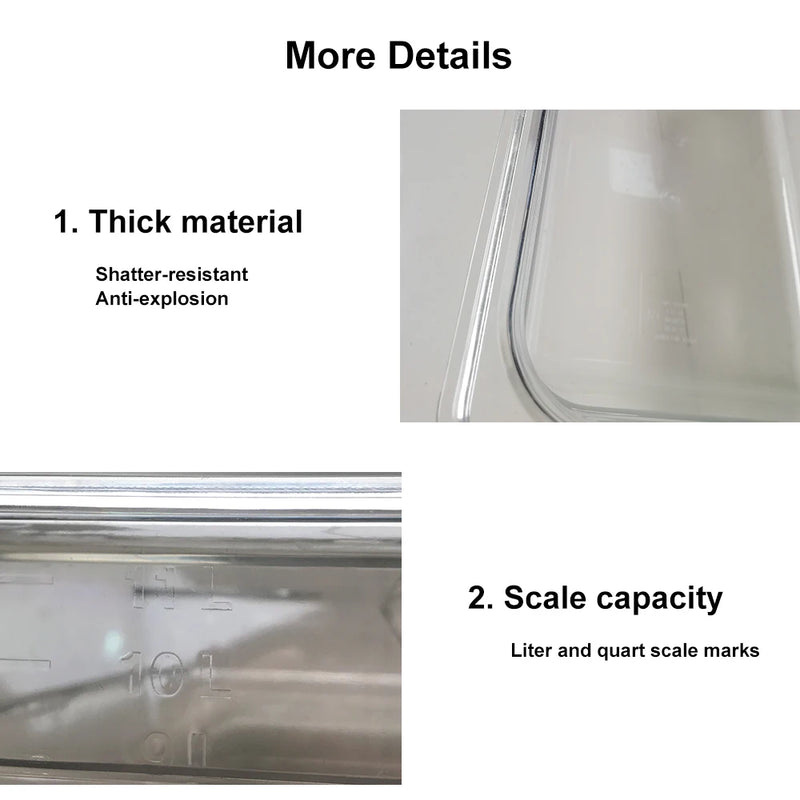 Stainless Steel Sous Vide Rack , 11L Sous Vide Cooker Containers Detachable Dividers Separator for Immersion Circulators