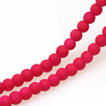 OlingArt Rubber Glass Beads High 6MM Quality 100PCS/Lot Candy Color Neon Matte Loose Handmade DIY Jewelry Making Bracelet