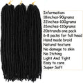 Synthetic Crochet Braiding Hair Extensions Dreadlocks Ombre Brown Colored X-TRESS Soft Straight Faux Locs Braids Hair For Women