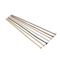 100-200pcs/bag 20 25 30 40 50 60 mm Flat Head Pins Gold/Copper/Rhodium Headpins For Jewelry Findings Making DIY Supplies