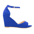 Women's Open Toe Ankle Strap Buckle Wedge High Heels Sandals Party Wedding Dress Ladies Sexy Shoes