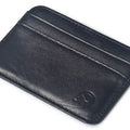 Fashion 100% Genuine Leather Thin Bank Credit Card Case Mini Card Wallet Men Bus Card Holder Cash Change Pack Business ID Pocket