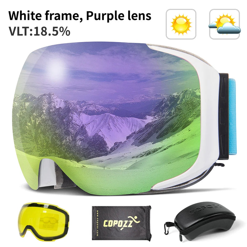 COPOZZ Magnetic Ski Goggles with 2s Quick - Change Lens - View 11 | SAMAG