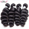 Vallbest Loose Wave Bundles With Closure Human Hair 3 Bundles With Lace Closure Brazilian Hair Weave Bundles Remy Hair Extension