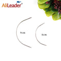 Alileader Wholesale Curved Needle For Hair Weaving Cap Wigs Needles For Hair Extension 12Pcs/Pack 6Cm/9Cm C-Type Needles Tools
