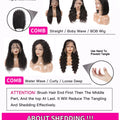 Siyun Show Loose Deep Wave Wig 30 Inch 13X6 HD Transparent Lace Frontal Wig 250 Density Lace Front Human Hair Wigs For Women