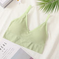 Women's Crop Top Ribbed Tube Top U-Back Comfort Bra Streetwear Camis Sexy Lingerie Seamless Underwear Sports Tank Bralette M-XL