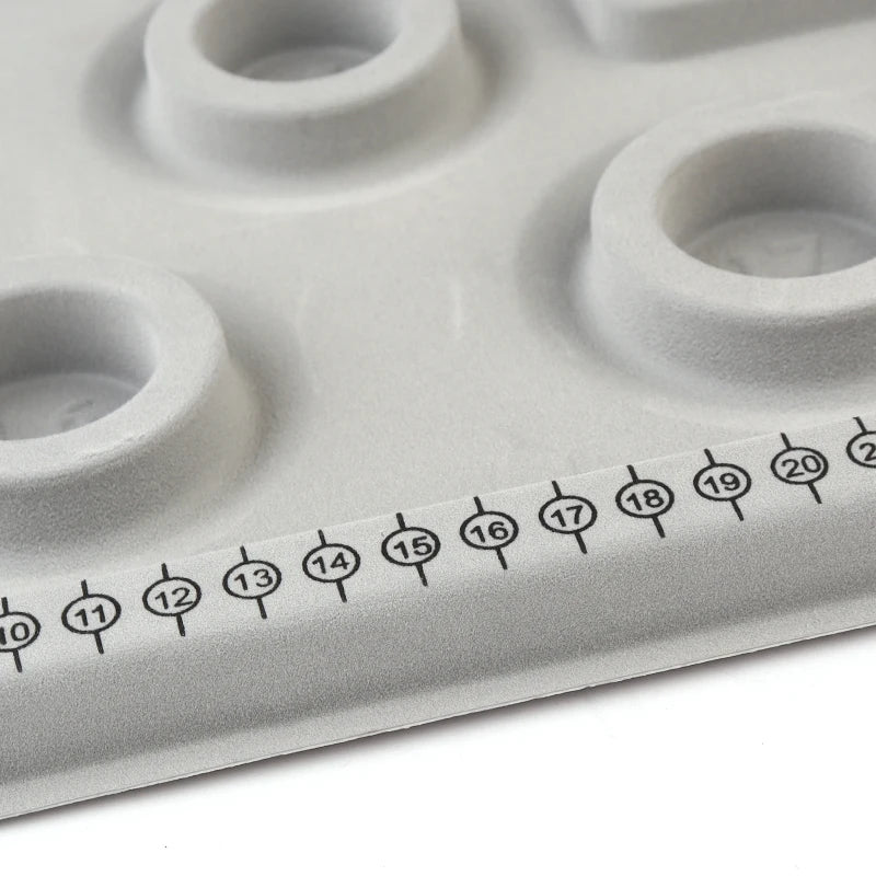 Gray Flocked Bead Board For DIY Bracelet Necklace Beading Jewelry Making Organizer Tray Design Craft - Visuel 5 | SAMAG