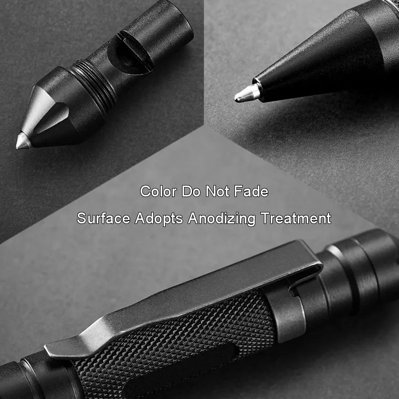 Dropshipping Multi-Function 3-In-1 Tactical Pen Whistle Emergency Self Defense EDC Tool Outdoor Survival Birthday Gift Box