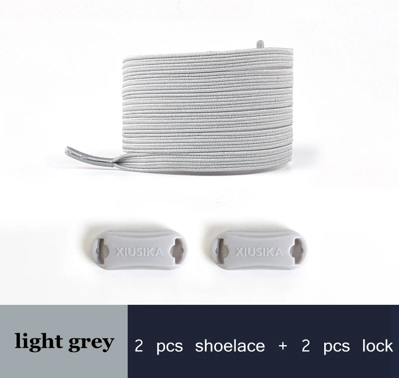 2022 New No Tie Shoe laces Elastic Laces Sneakers Flat Shoelaces without ties Kids Adult Quick Shoe lace Rubber Bands for Shoes