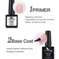 VENALISA Non Cleansing Topcoat Nail Art 7.5ml Soak off Base Coat Foundation No Wipe Top Coat Nail Gel Funny Bunny Gel Varnish