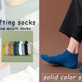 6 Pairs Breathable Men's Socks Short Ankle Elastic Solid Color Mesh High Quality Business Unisex Sokken Plus Size EU38-47