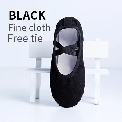 Boys Men Ballet Dance Shoes Adult Girls Soft Canvas Practice Dance Shoes Leather Sole Ballerina Shoes For Ballet