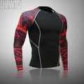 Men's Thermal Underwear Set MMA Tactics Fitness Leggings Base Compression Sports Suit Underwear Long Johns Men Clothing Brand