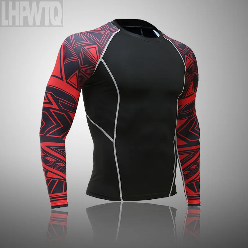 Men's Thermal Underwear Set MMA Tactics Fitness Leggings Base Compression Sports Suit Underwear Long Johns Men Clothing Brand