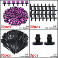 KESLA Garden Drip Irrigation Kit for 4/7mm 1/4'' Hose Automatic Watering Sprinkler Dripper Tee Connector Misting Cooling System