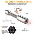 9" DVR 20/30/50/100M HD Screen SYANSPAN Pipe Inspection Camera,7mm Diameter IP68 Drain Sewer Pipeline Video Industrial Endoscope