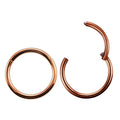 1PC G23 Titanium Septum Clicker Segment Hinged Rings Labret Lip Nose Hoop Earrings Ear Piercer 10-20G TITANIUM PIERC JEWELRI