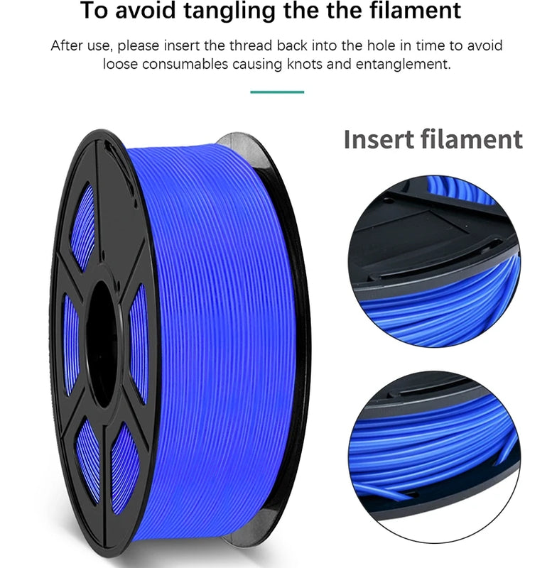 SUNLU PETG 3D Filament 1KG Biodegradable 1.75MM 10Rolls Bright Color Good Toughness Excellent Acid Alkali Weather Resistance