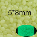 INFOF 100-500pcs/lot Soft Egg Beads Fishing Stop Luminous Oval Rubber Stopper Night Fly Fishing Accessories pesca
